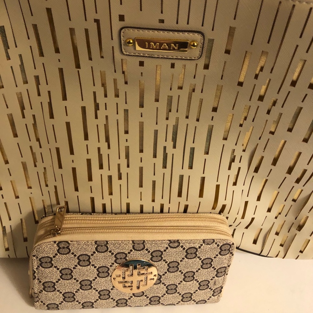 IMAN  new satchel/shoulder bag / wallet